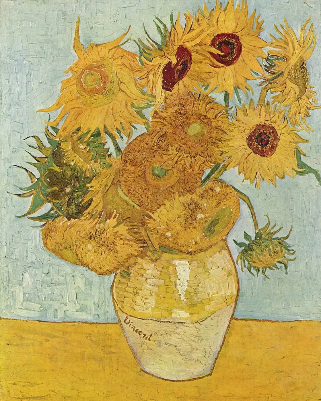 Still Life: Vase with Twelve Sunflowers by Vincent van Gogh, canvas print