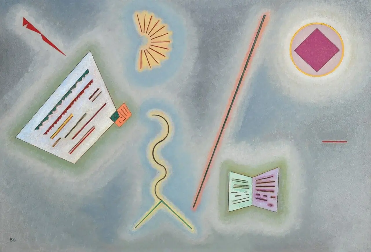 Surfaces and Lines by Wassily Kandinsky, canvas print