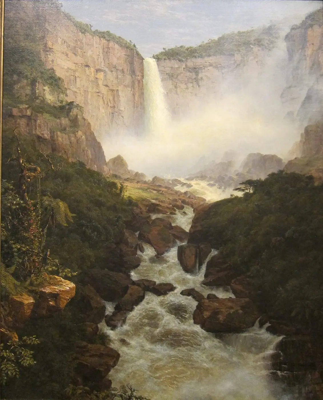 Tequendama Falls, Near Bogota, New Granada by Frederic Edwin Church, canvas print