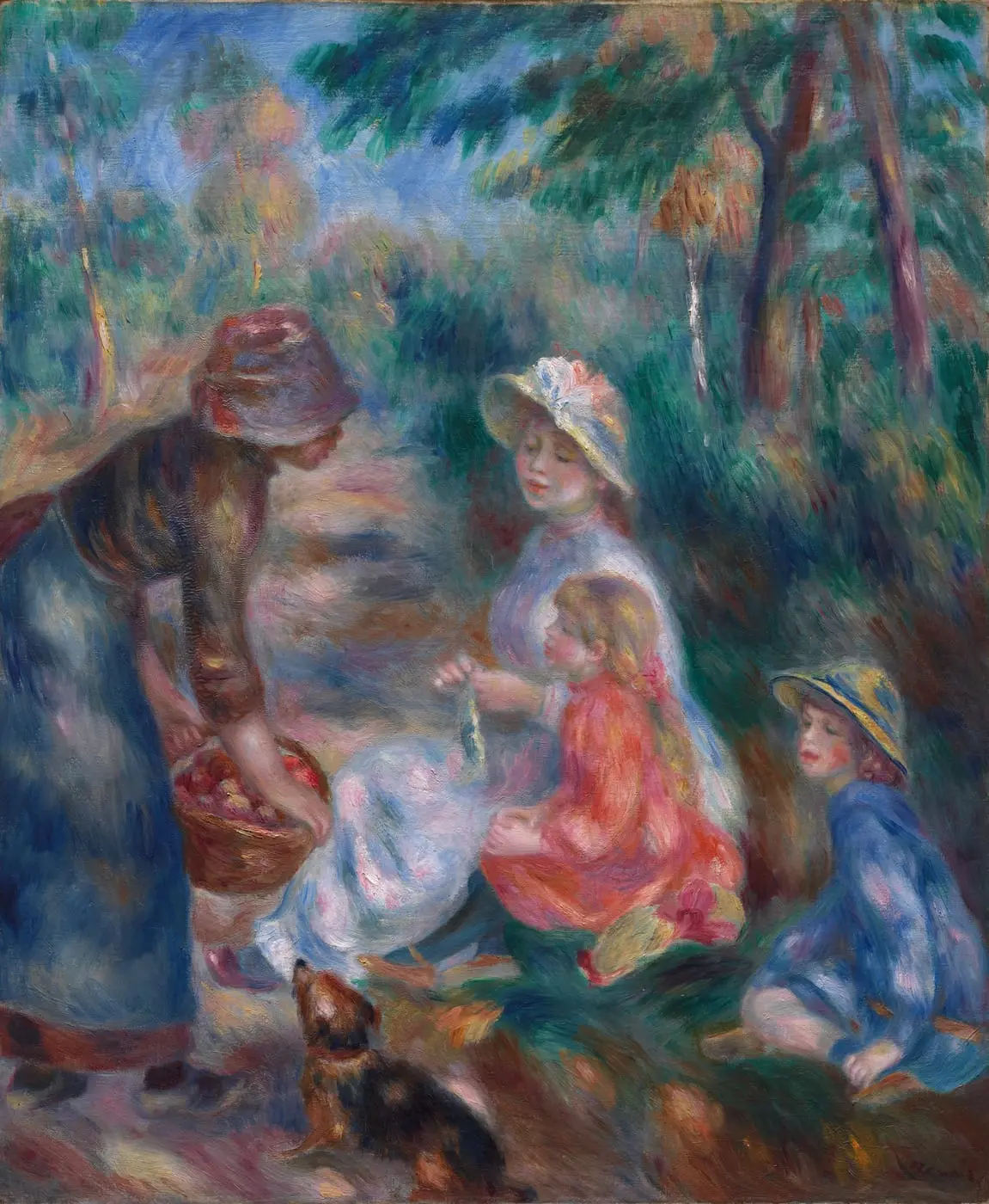 The Apple Seller by Pierre-Auguste Renoir, canvas print