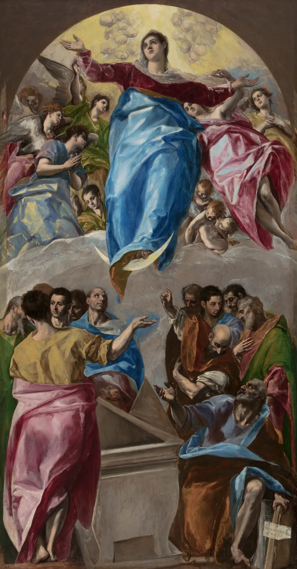 The Assumption of the Virgin by El Greco, canvas print