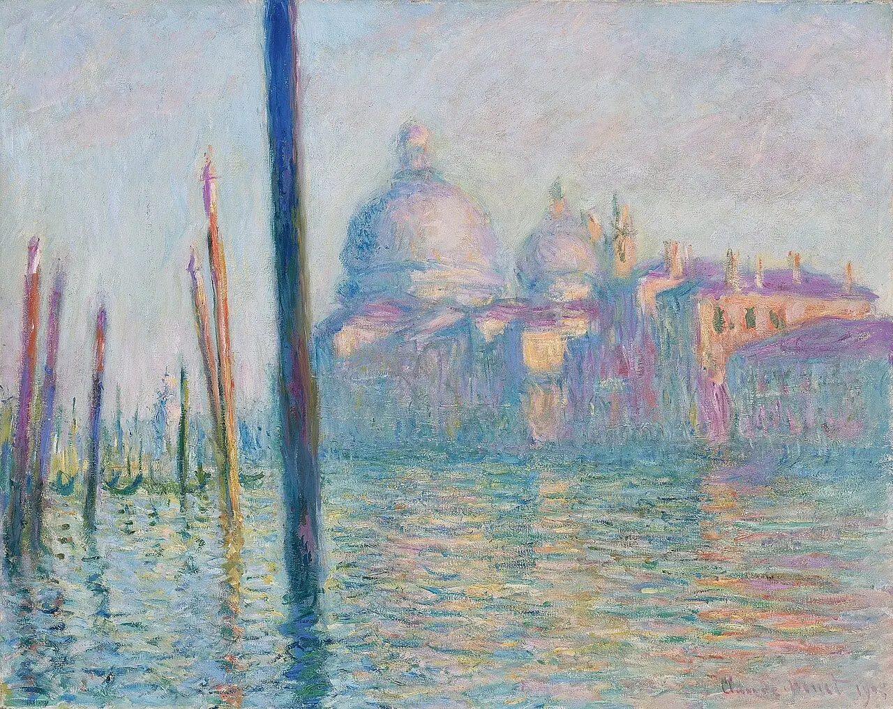 The Grand Canal by Claude Monet, canvas print