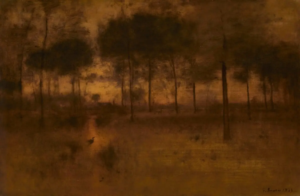 The Home of the Heron by George Inness, canvas print
