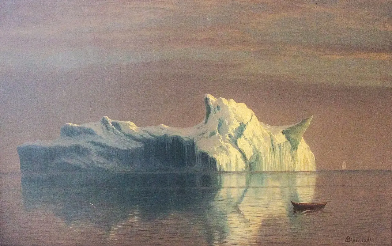 The Iceberg by Albert Bierstadt, canvas print