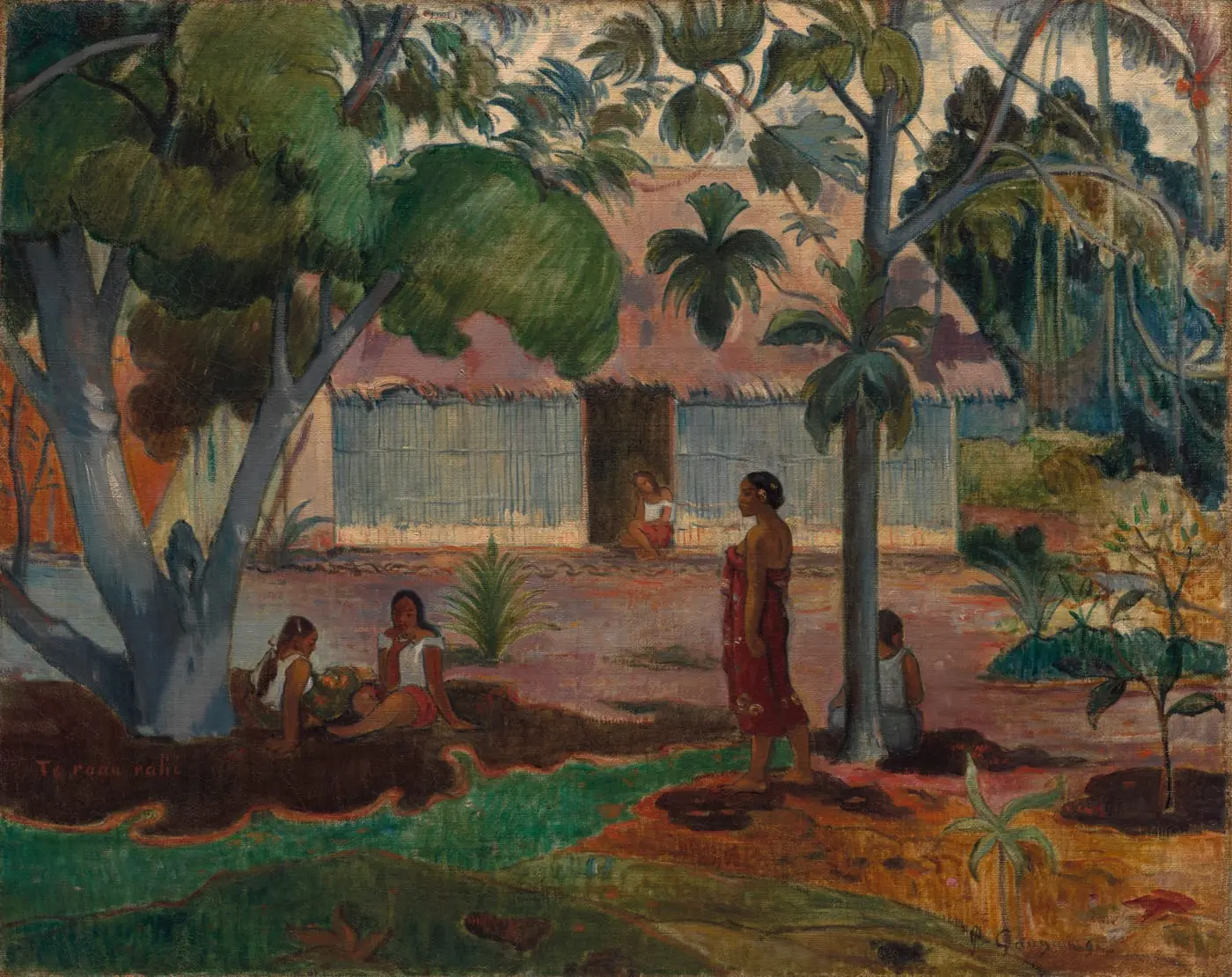 The Large Tree by Paul Gauguin, canvas print