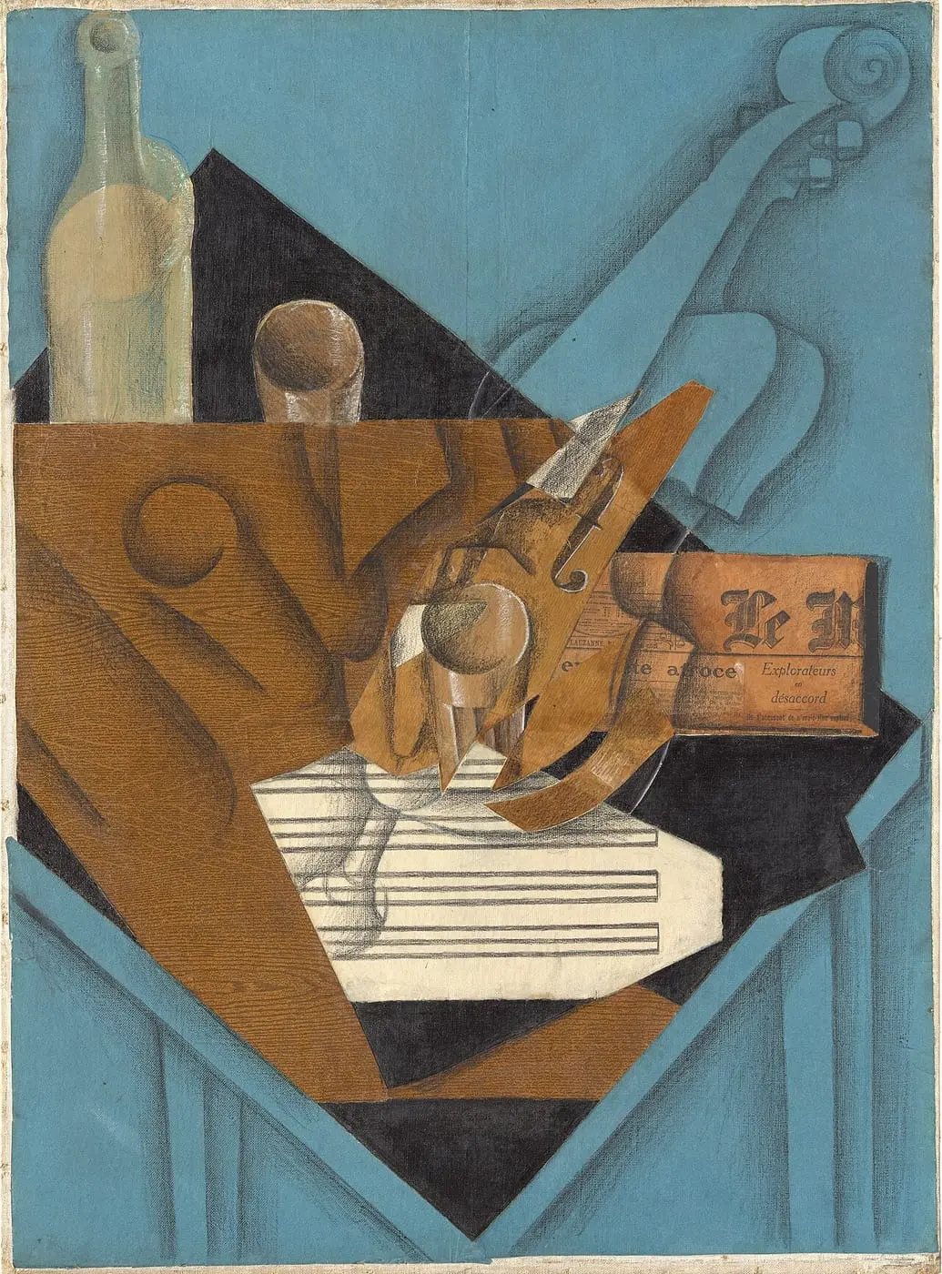 The Musician's Table by Juan Gris, canvas print
