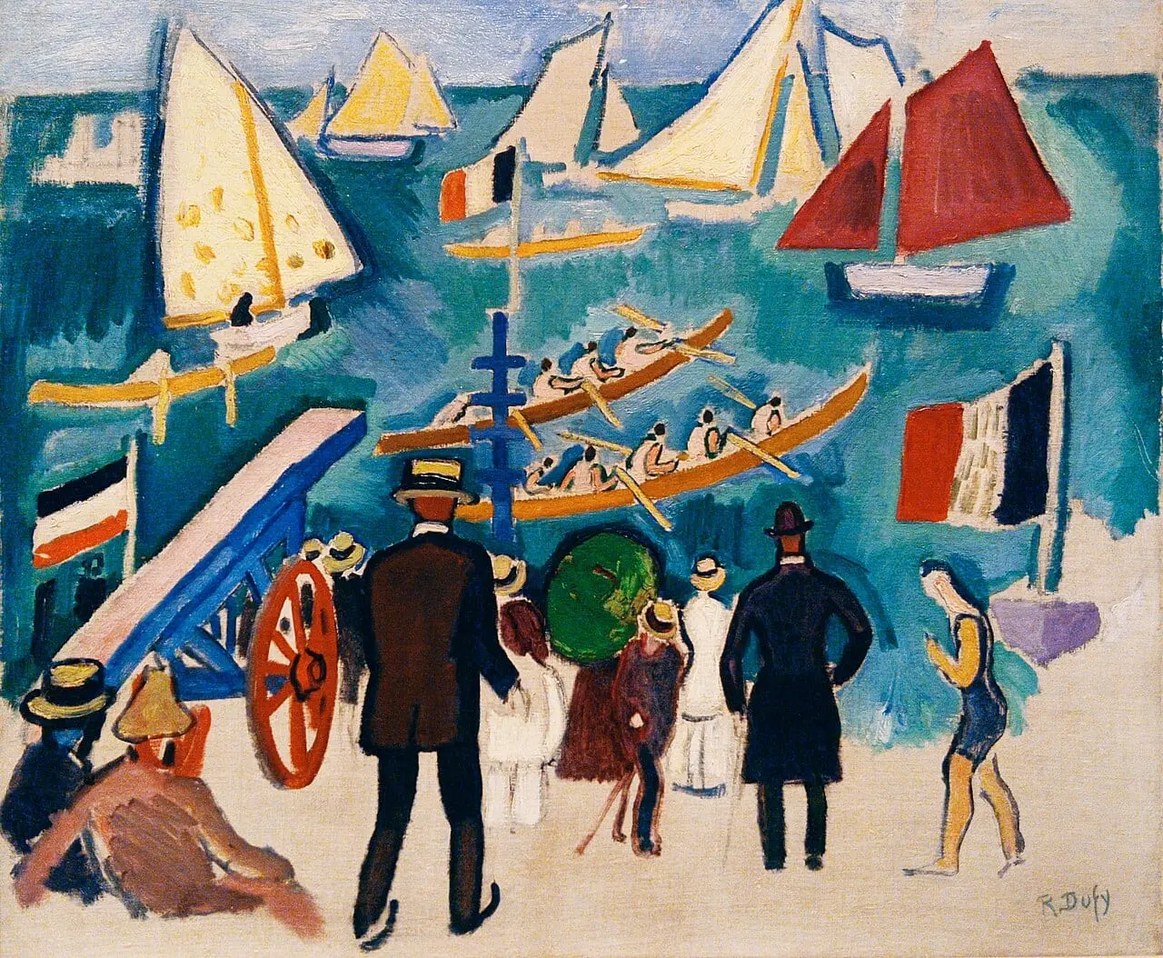 The Regatta by Raoul Dufy, canvas print