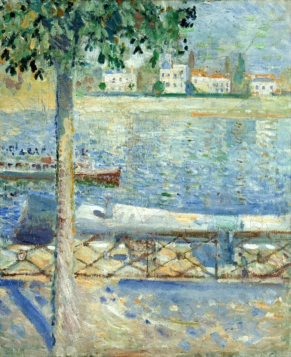 The Seine at Saint-Cloud by Edvard Munch, canvas print