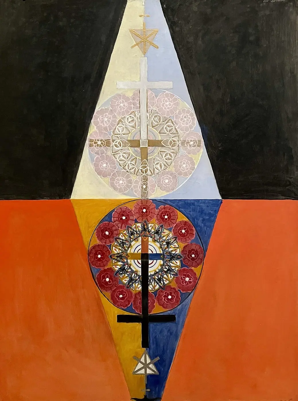The US Series, Group VIII, No. 6 by Hilma af Klint, canvas print