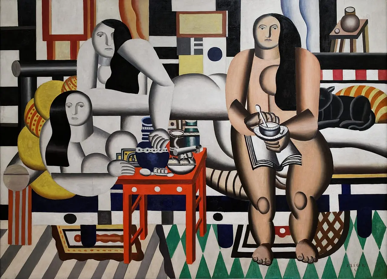 Three Women by Fernand Léger, canvas print