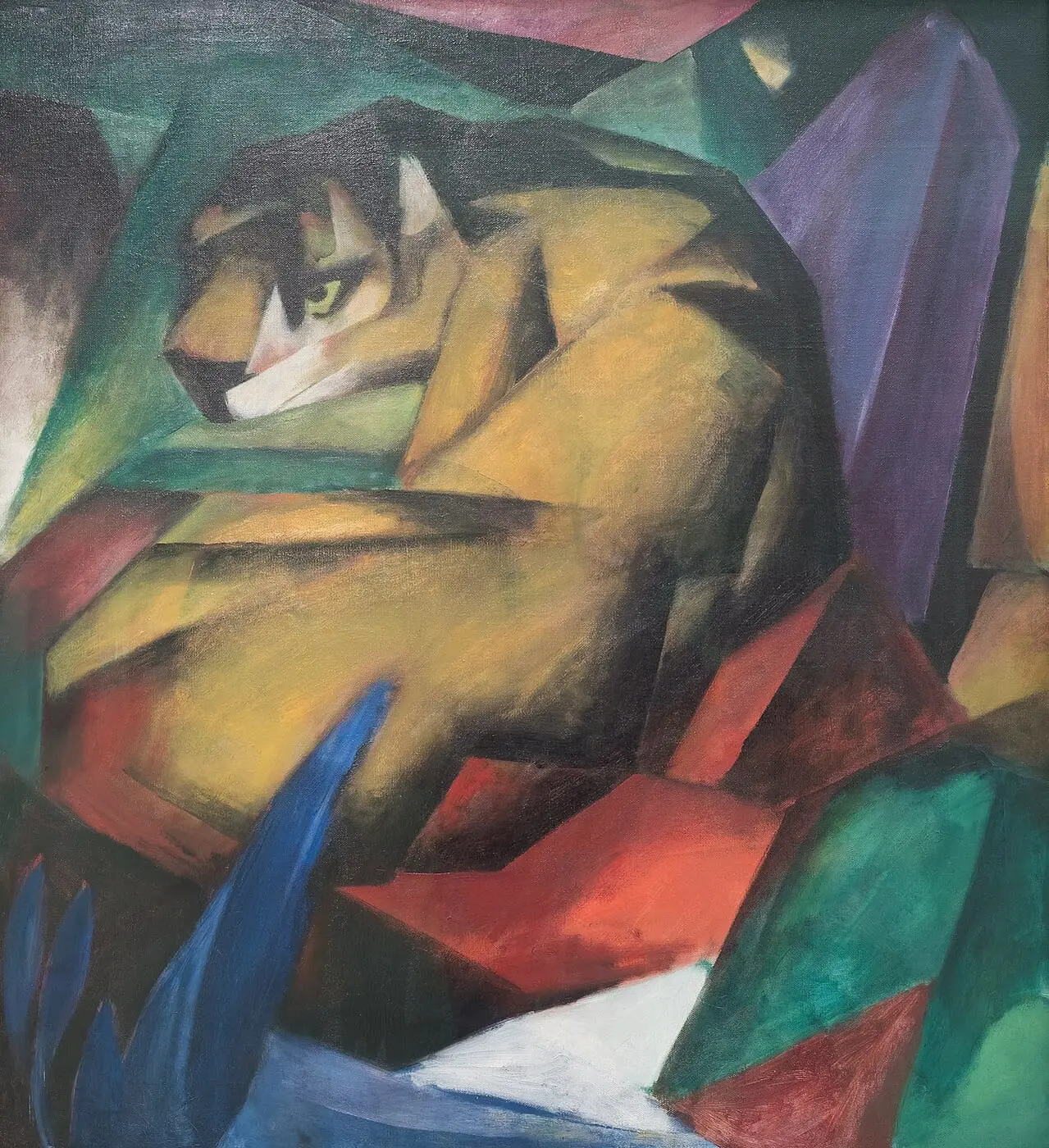 Tiger by Franz Marc, canvas print