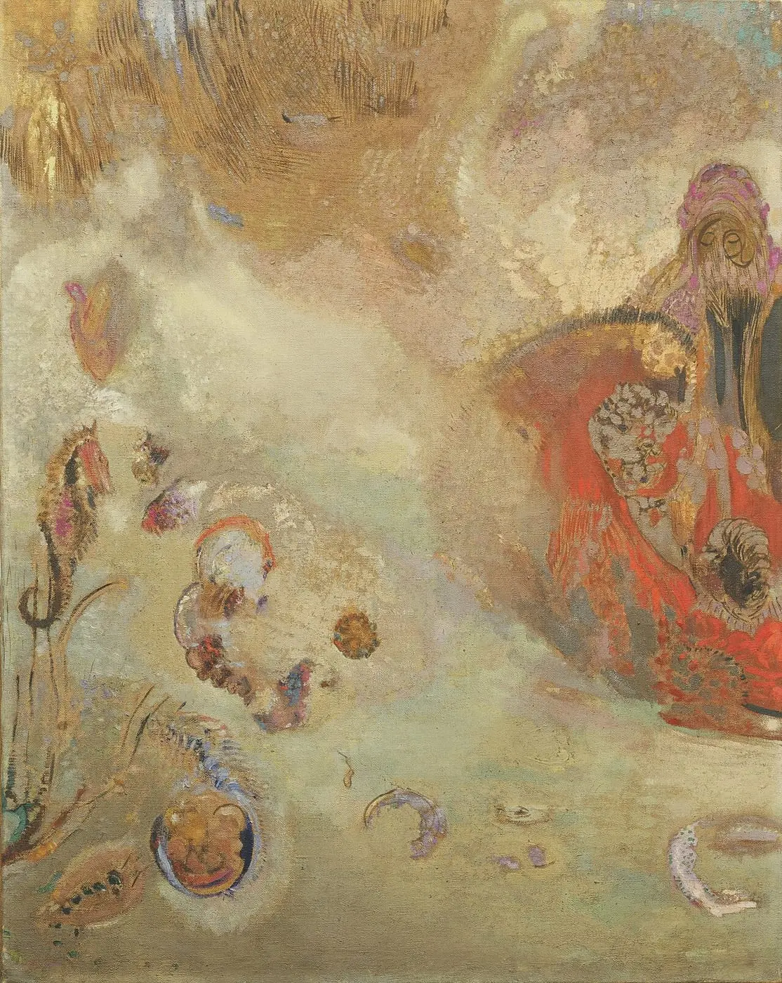 Underwater Vision by Odilon Redon, canvas print