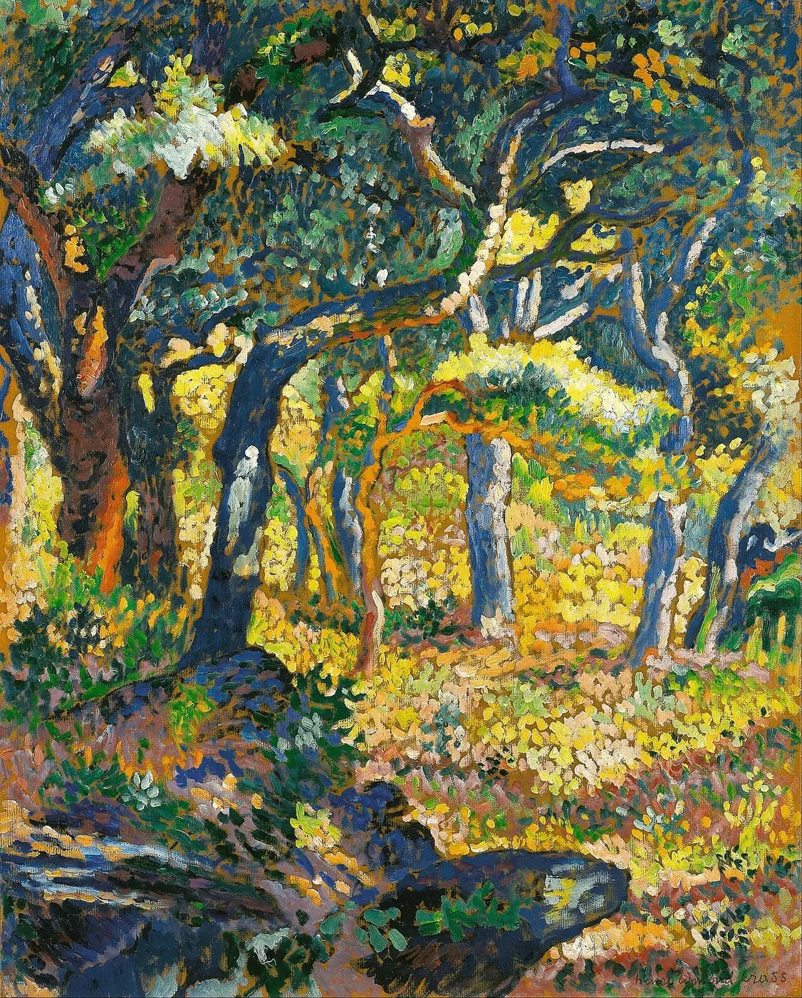 Une clairière en Provence (Étude) by Henri-Edmond Cross, canvas print