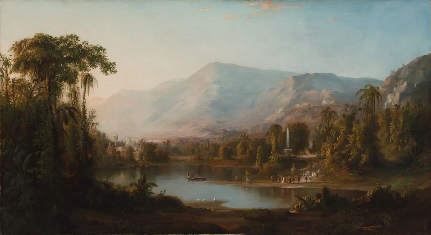 Vale of Kashmir by Robert S. Duncanson, canvas print