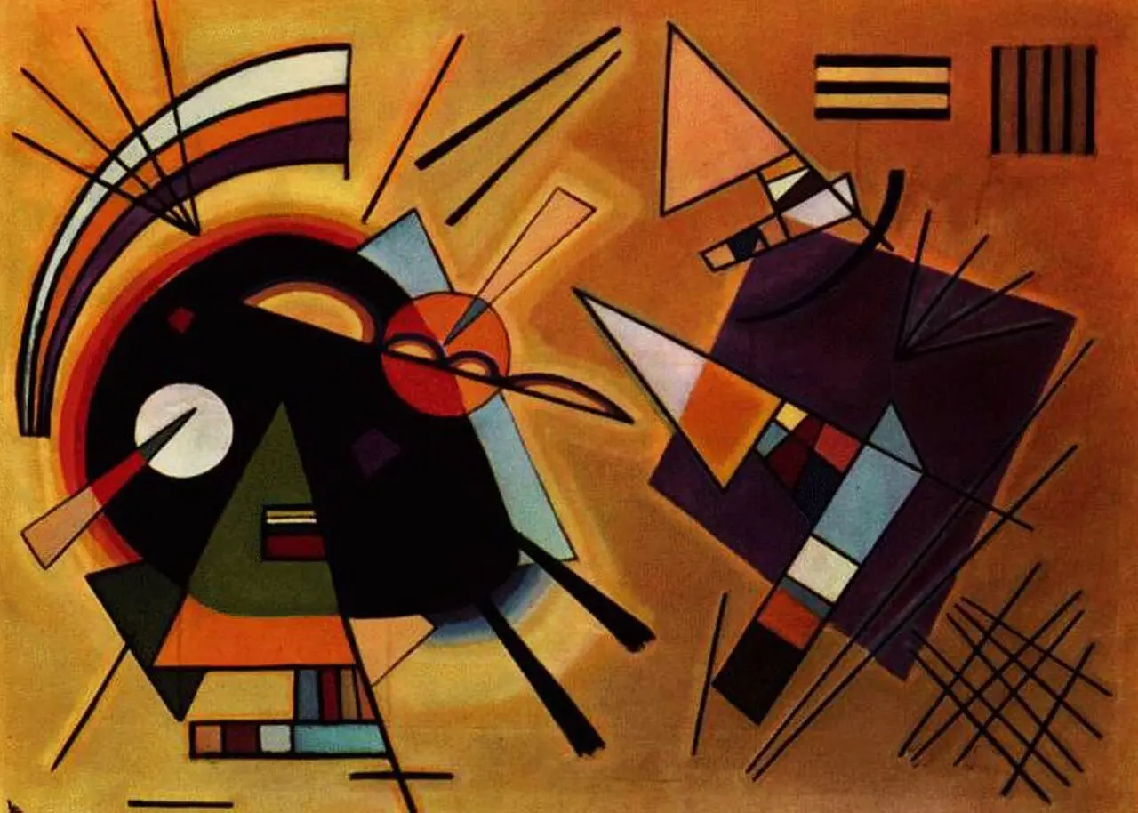 Vasily, Black and Violet by Wassily Kandinsky, canvas print