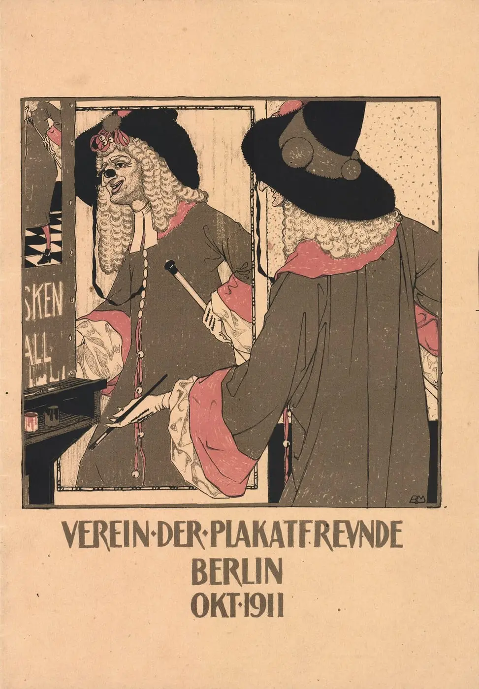 Verein der Plakatfreunde – Berlin – Okt by Burkhard Mangold, canvas print