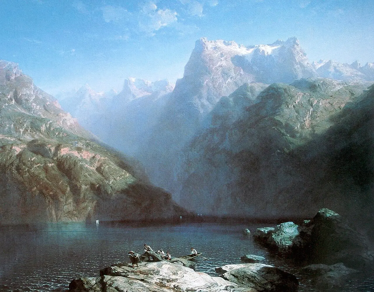 Vierwaldstättersee by Alexandre Calame, canvas print