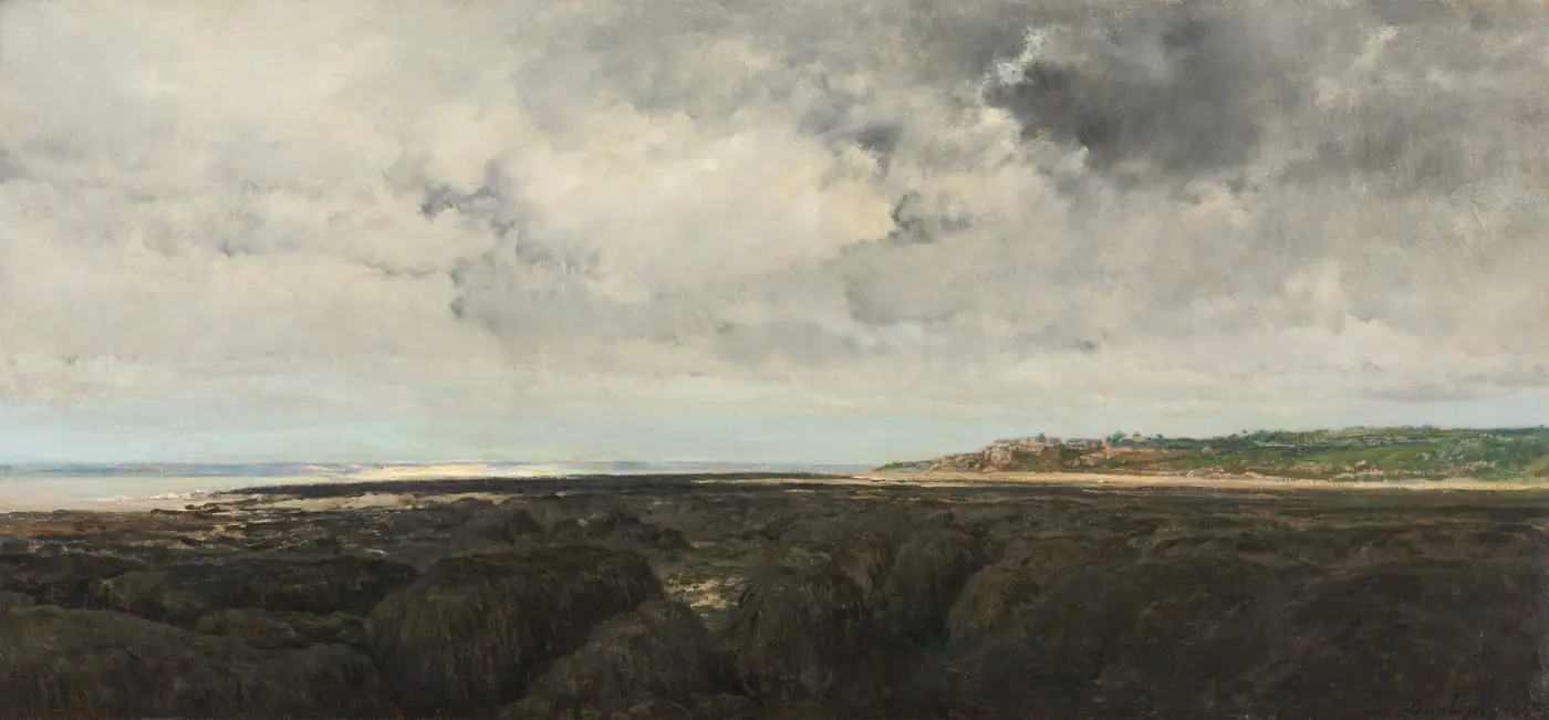 Villerville Seen from Le Ratier by Charles François Daubigny, canvas print
