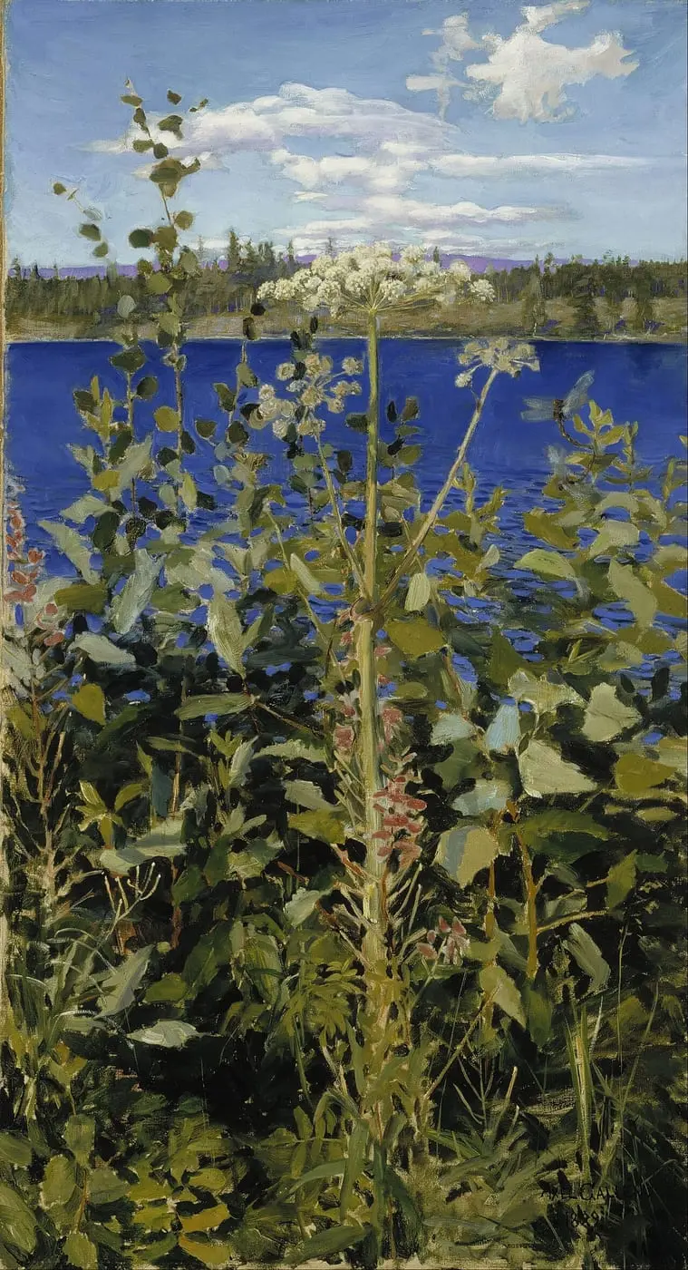 Wild Angelica by Akseli Gallen-Kallela, canvas print